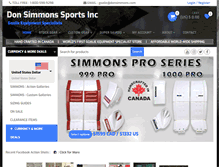 Tablet Screenshot of donsimmons.com